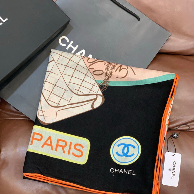 CHANEL 25S SCARF 135 IN CASHMERE 991653