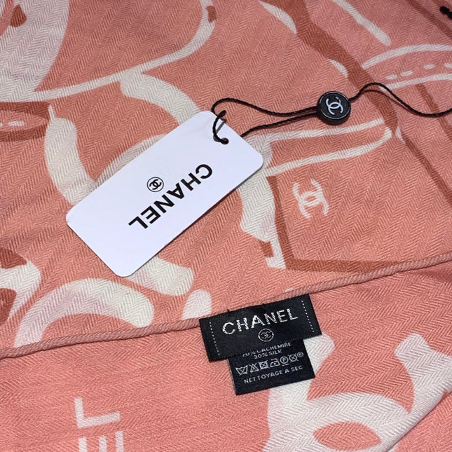 CHANEL 25S SCARF 135 IN CASHMERE 991694