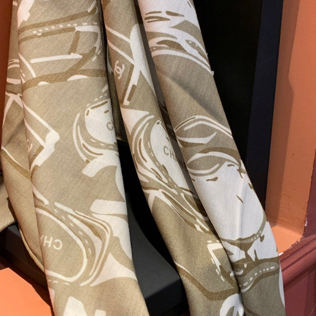 CHANEL 25S SCARF 135 IN CASHMERE 991696