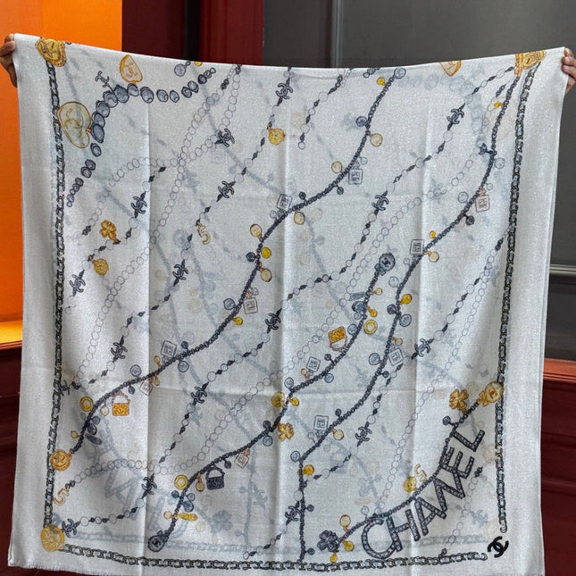 CHANEL 25S SCARF 200 IN CASHMERE 991712