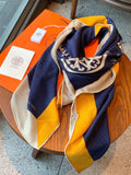 HERMES 26S SCARF 140 IN CASHMERE AND SILK 304242