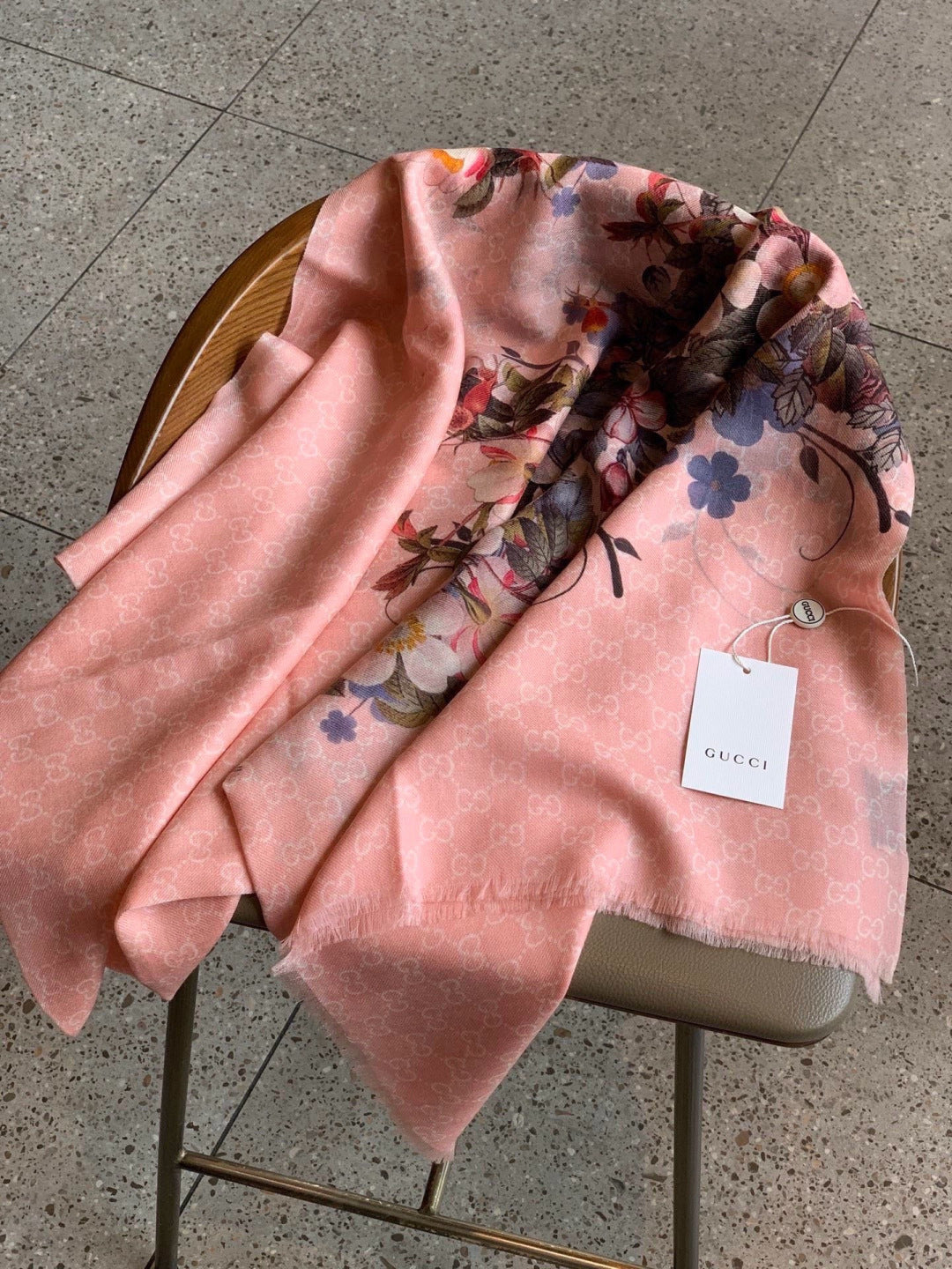 GUCCI 26S SCARF 200 IN CASHMERE AND SILK 306106