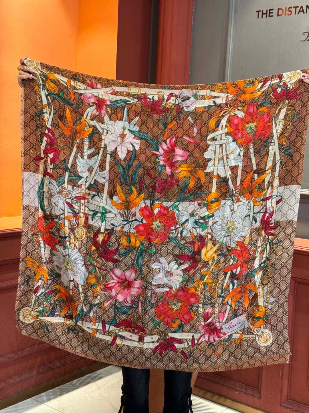 GUCCI 26S SCARF 200 IN CASHMERE AND SILK 315131