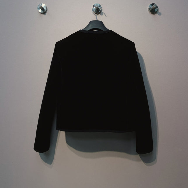 DIOR 25S ROUND-NECK VELVET JACKET 699