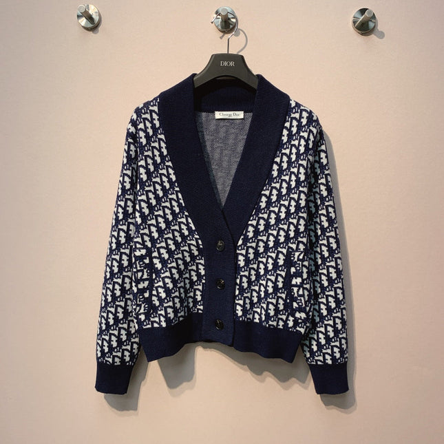 DIOR 25S V-NECK KNIT CARDIGAN 696