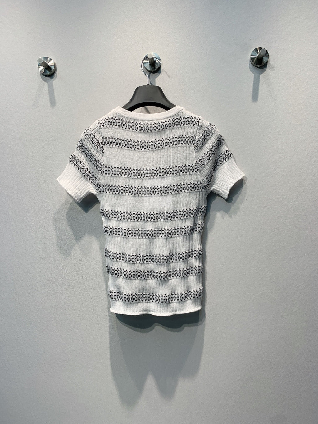 CHANEL 26S KNIT SHORT SLEEVE T-SHIRT STYLE 1282
