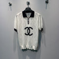 CHANEL 26S SHORT SLEEVE KNIT POLO STYLE 1247