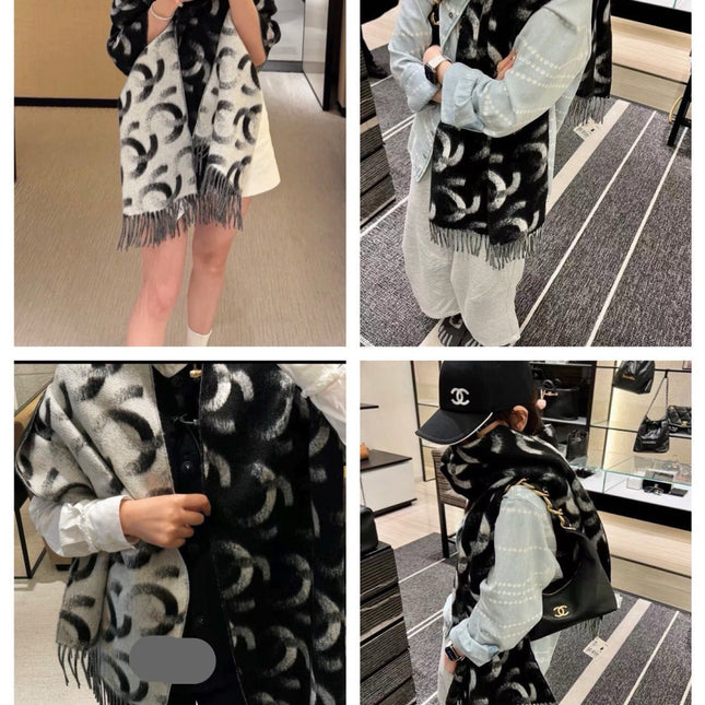 CHANEL 25S SCARF 210 CM IN CASHMERE 942916