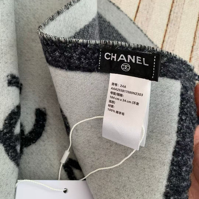 CHANEL 25S SCARF 180 CM IN CASHMERE 943987