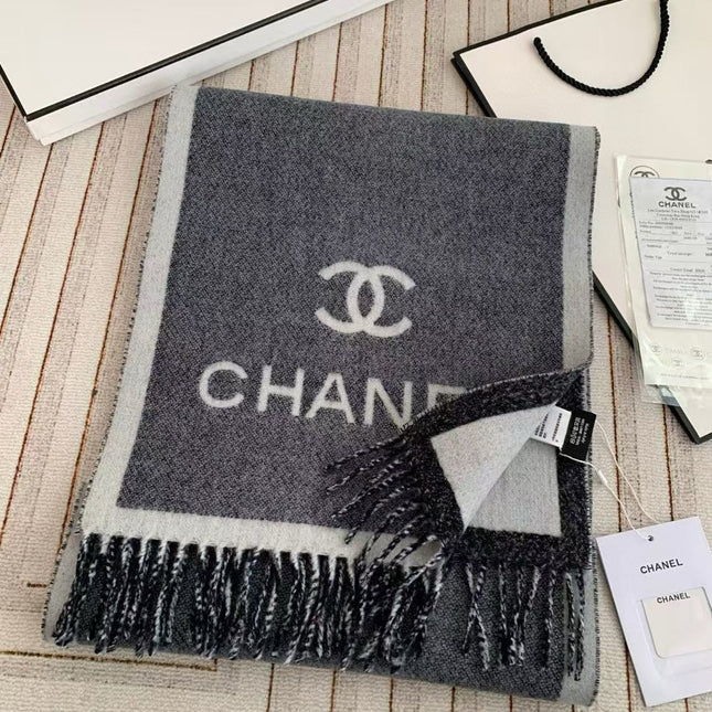 CHANEL 25S SCARF 180 CM IN CASHMERE 943987