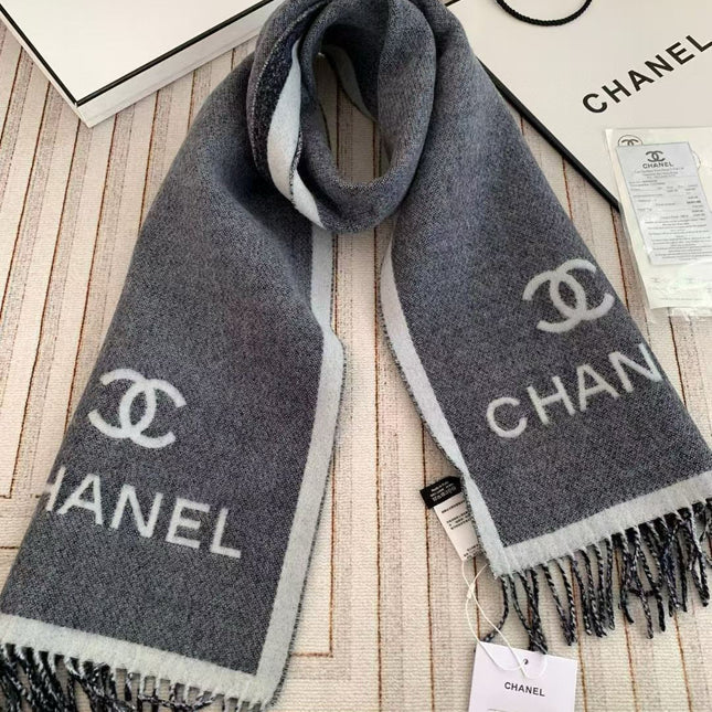 CHANEL 25S SCARF 180 CM IN CASHMERE 943987