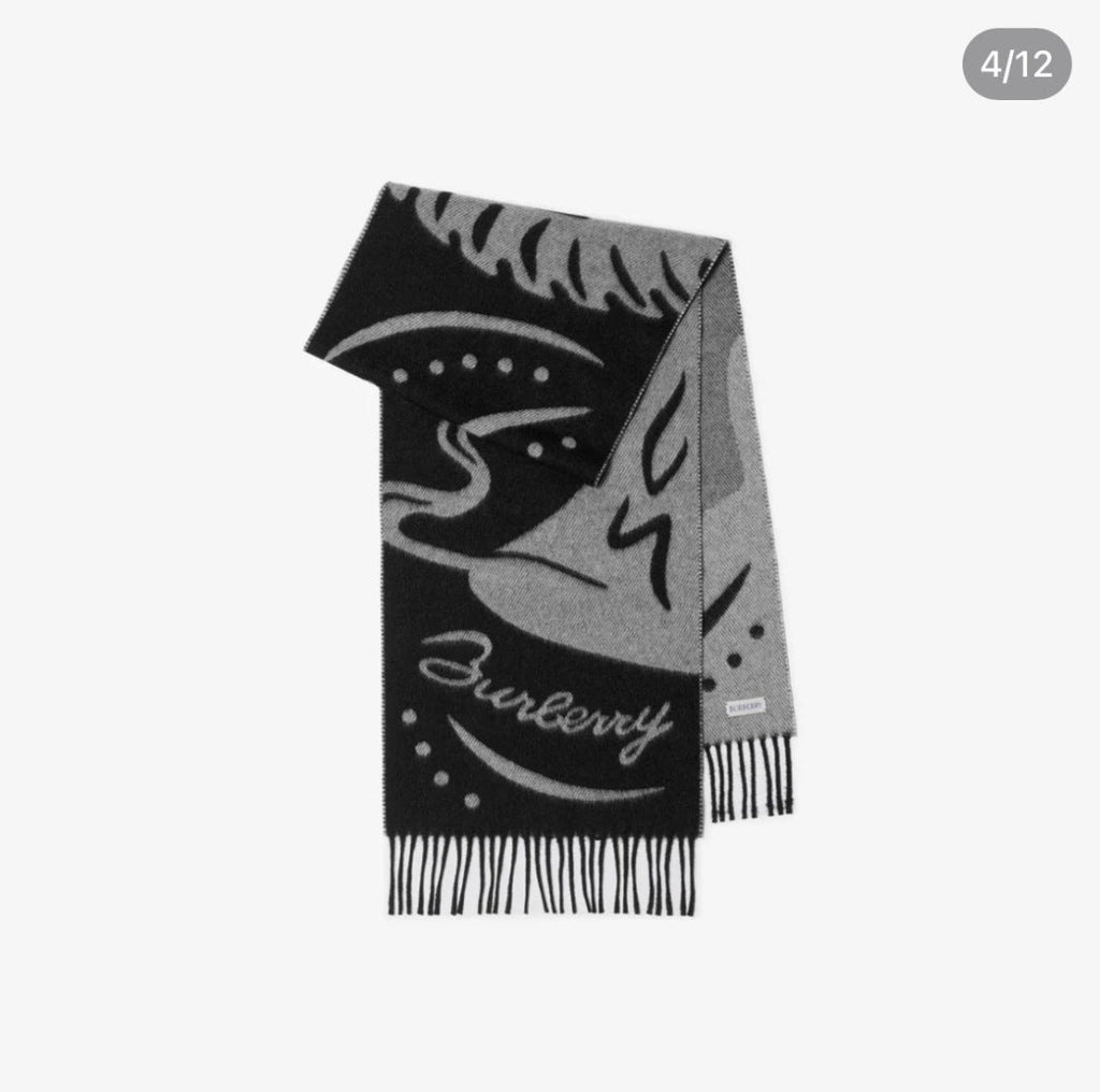 BURBERRY 26S SCARF 168CM IN CASHMERE 145851