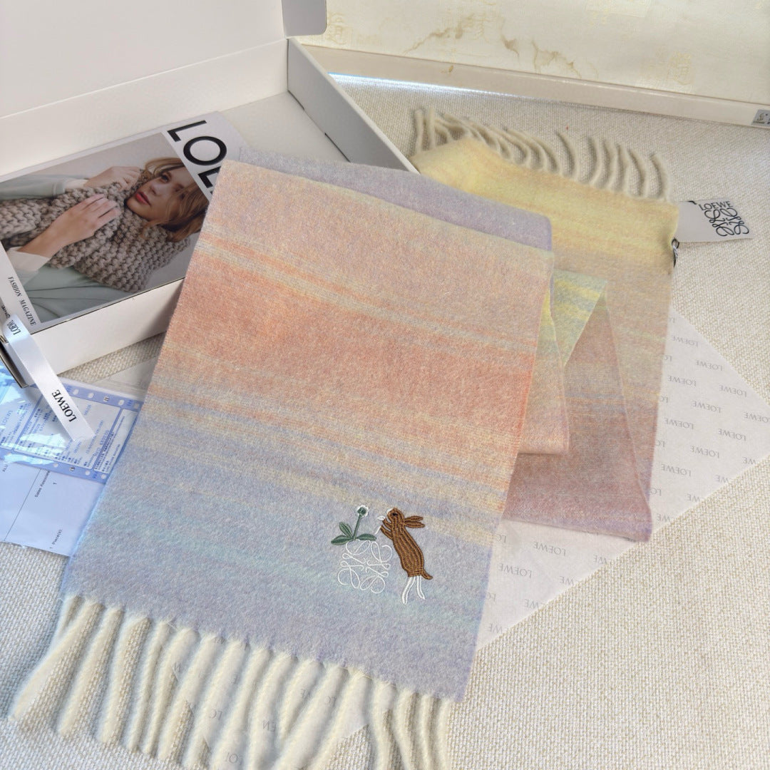 LOEWE 26S SCARF 180 IN MOHAIR WOOL 147430