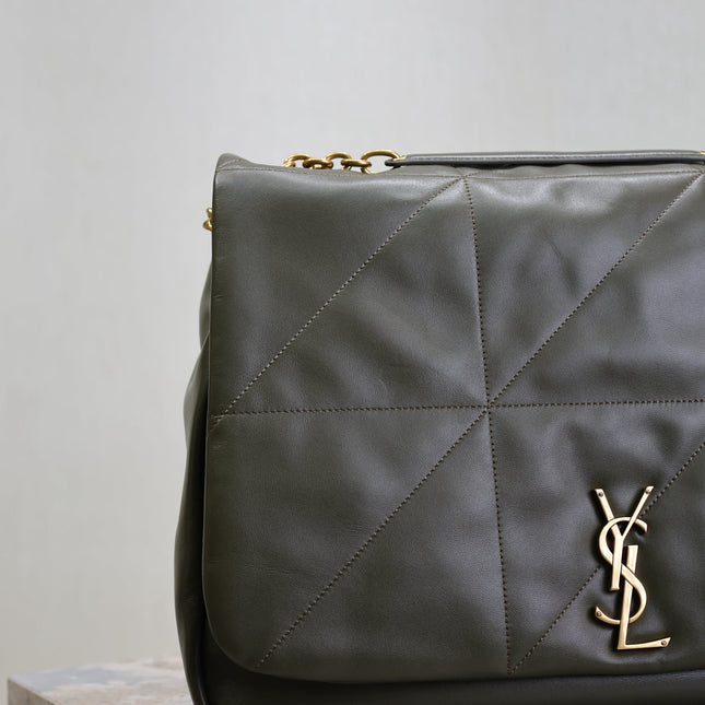 YSL 25S LARGE JAMIE 43 IN LIGHT MUSK LAMBSKIN GOLD HARDWARE