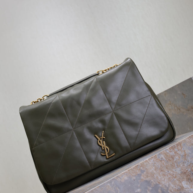 YSL 25S LARGE JAMIE 43 IN LIGHT MUSK LAMBSKIN GOLD HARDWARE