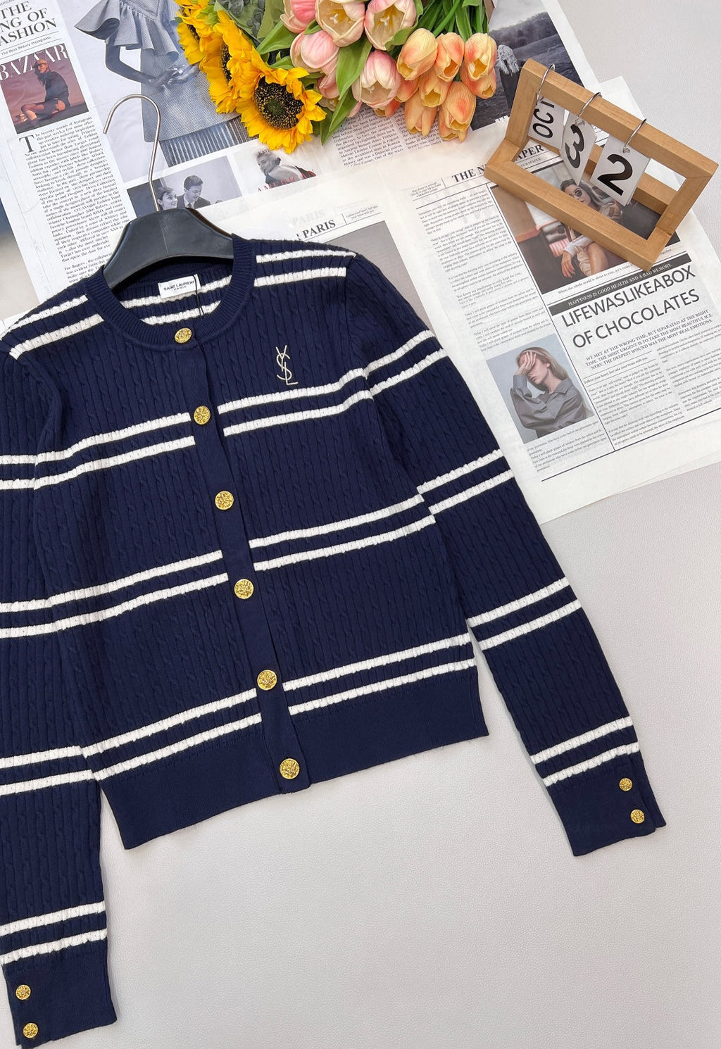 YSL 25S CARDIGAN STYLE 75