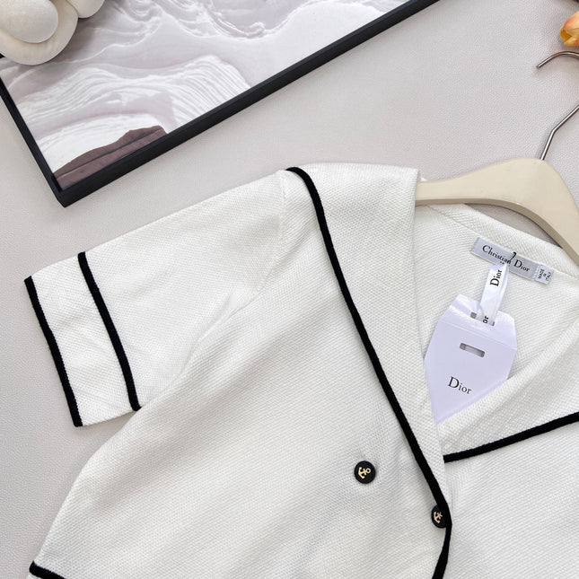 DIOR 25S CROPPED KNIT JACKET 833