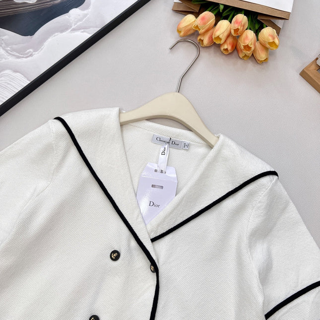 DIOR 25S CROPPED KNIT JACKET 833