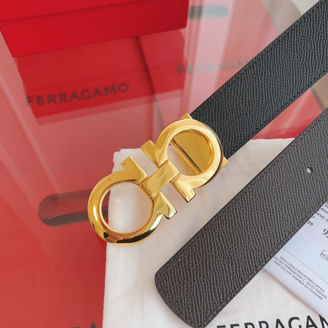 BELT 35MM IN BLACK CALFSKIN 628568