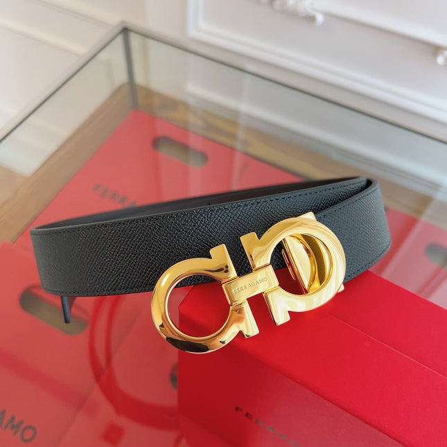 BELT 35MM IN BLACK CALFSKIN 628568