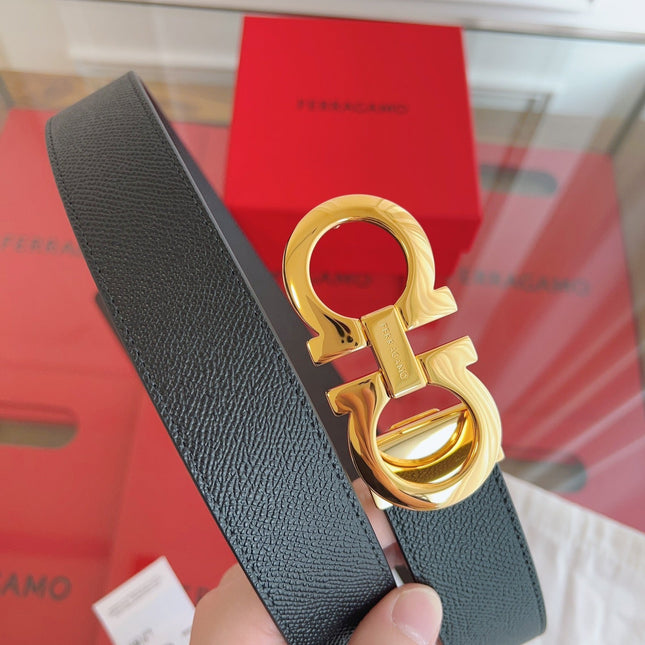 BELT 35MM IN BLACK CALFSKIN 628568