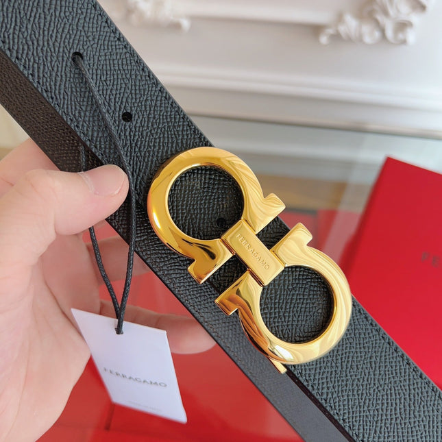 BELT 35MM IN BLACK CALFSKIN 628568