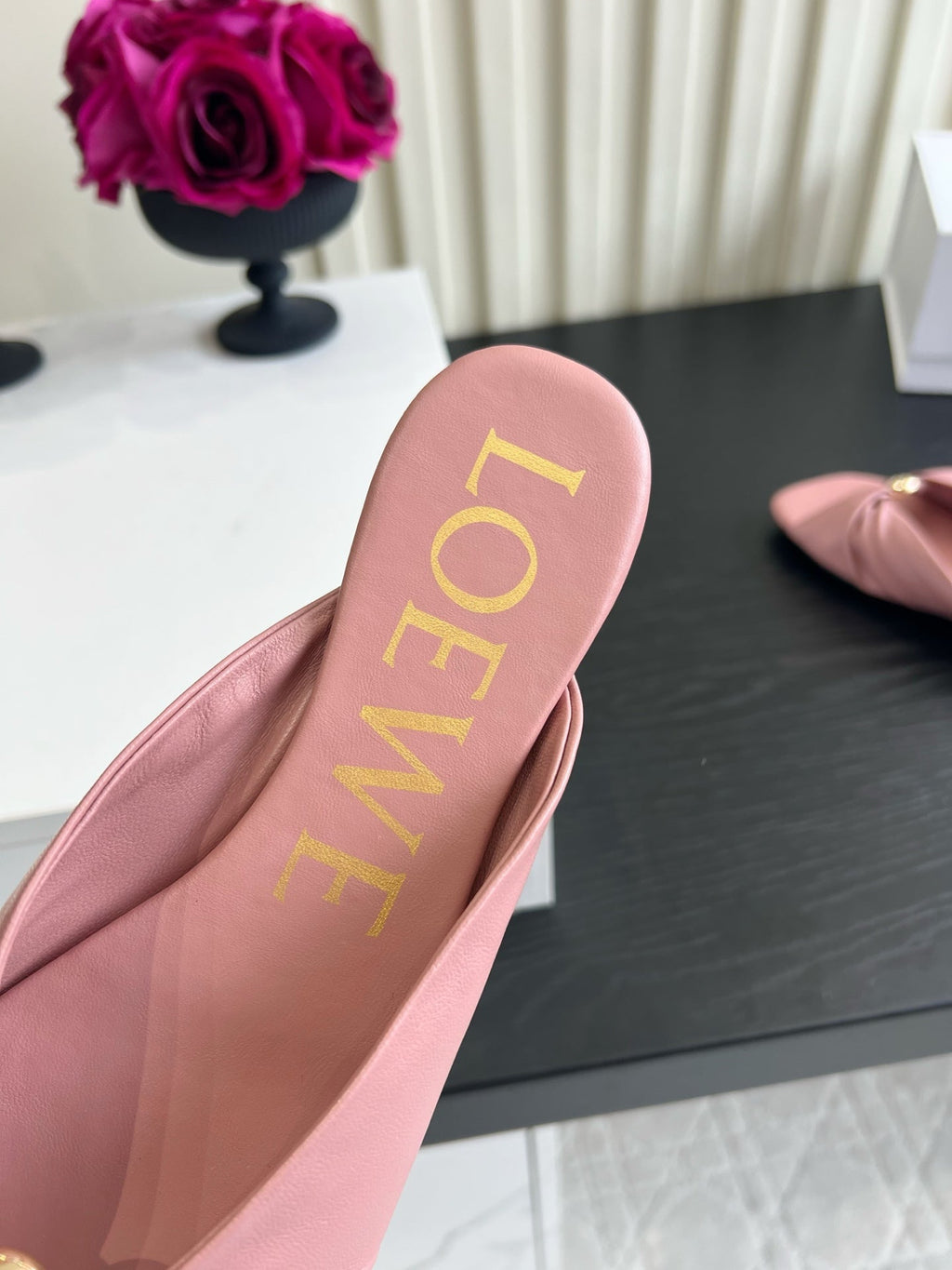 LOEWE 26S SANDALS IN LIGHT PINK LAMBSKIN