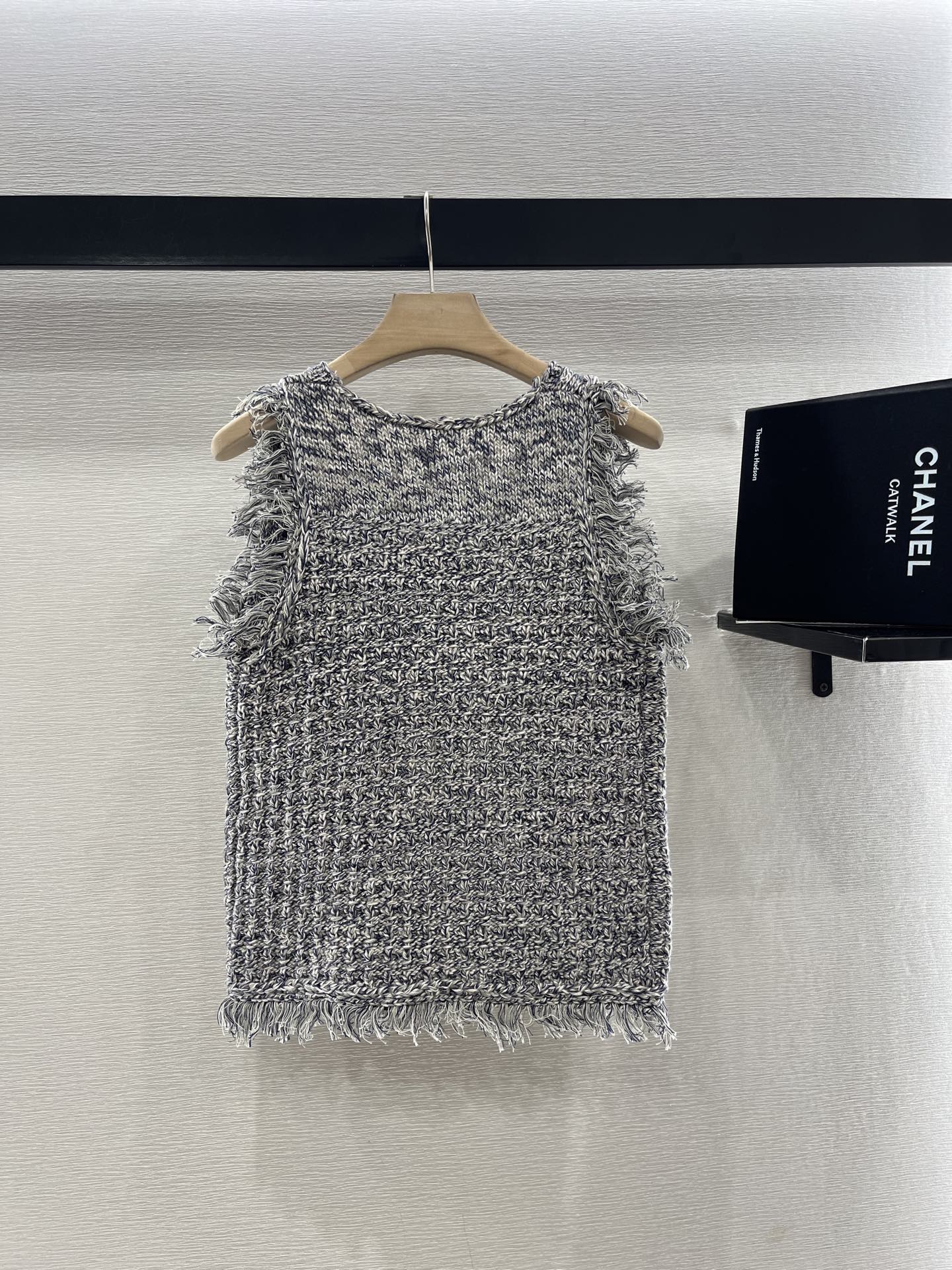 KNITTED ROUND-NECK BLAZER 25S IN COTTON YB 265662