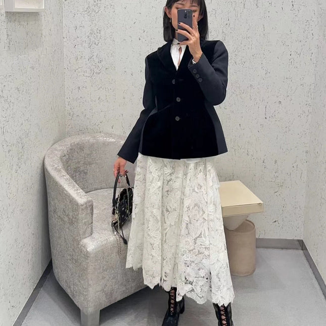 DIOR 25S VELVET BLAZER 677