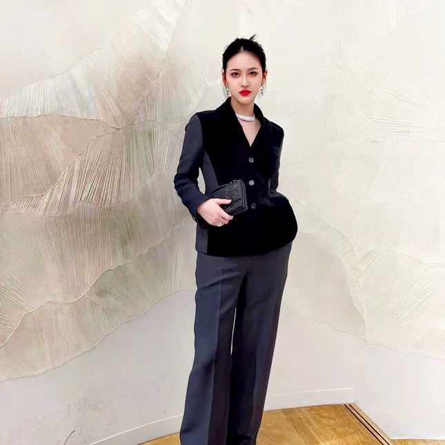 DIOR 25S VELVET BLAZER 677