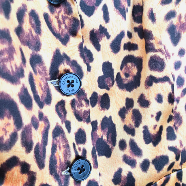DIOR 25S SILK LEOPARD PRINT DRESS 678