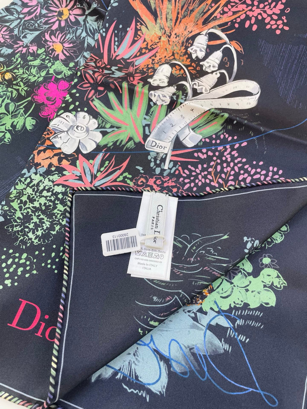 DIOR 26S SCARF 90CM IN SILK 318395