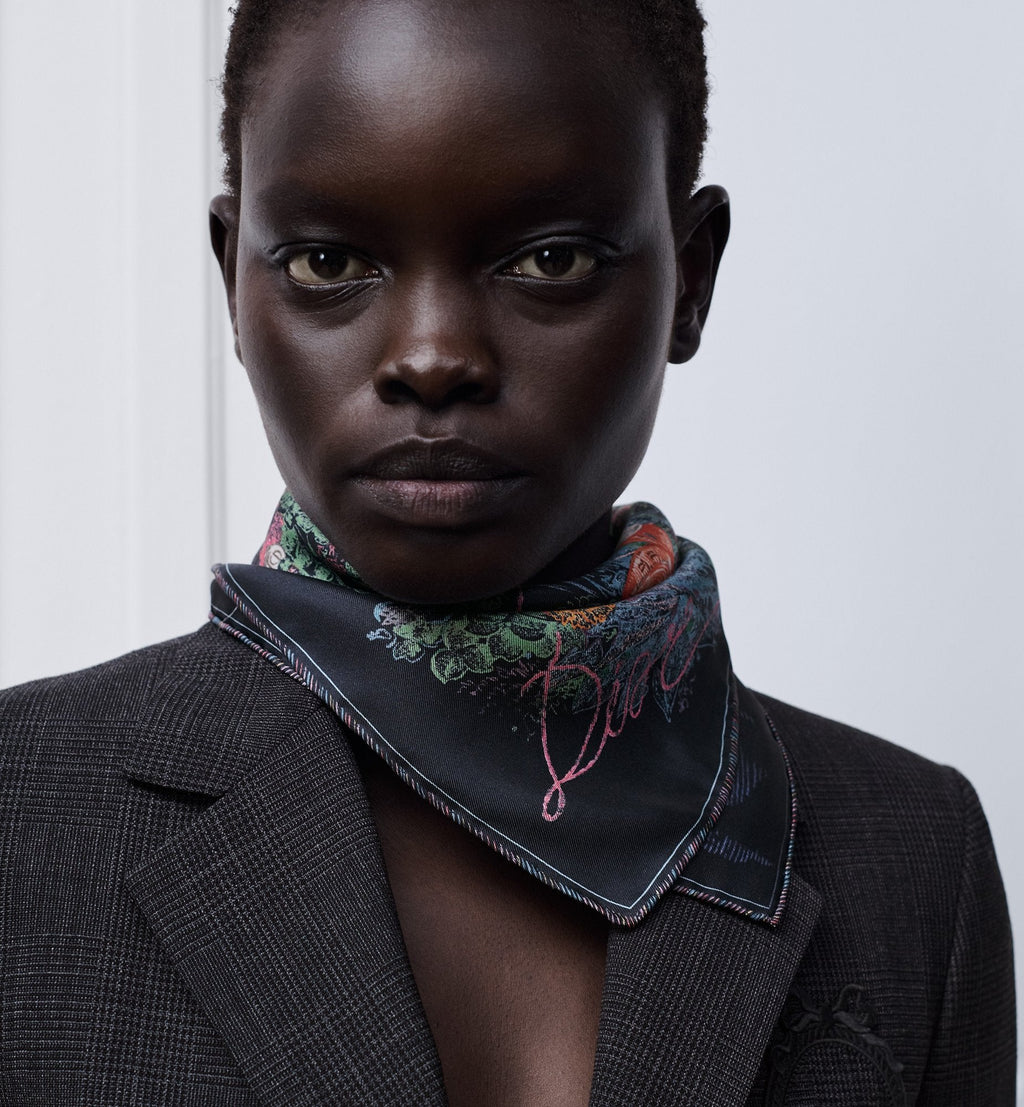 DIOR 26S SCARF 90CM IN SILK 318395