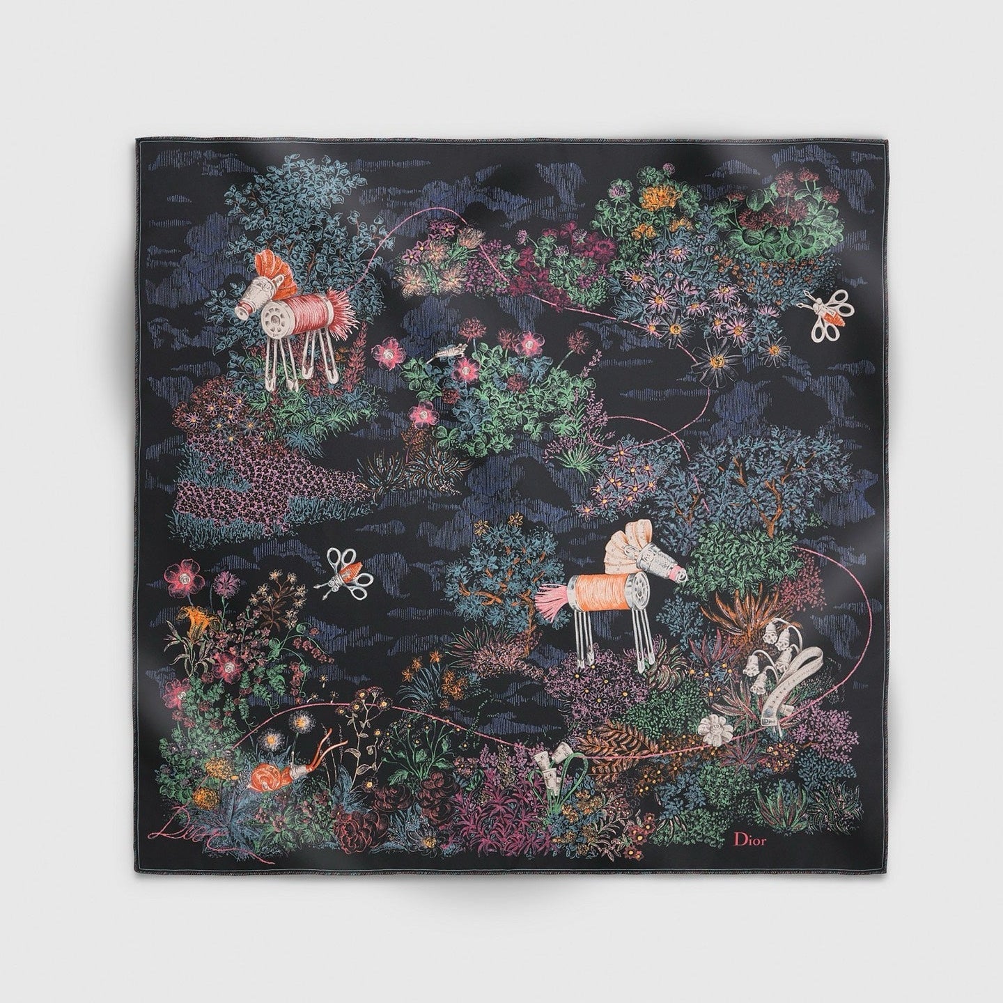 DIOR 26S SCARF 90CM IN SILK 318395