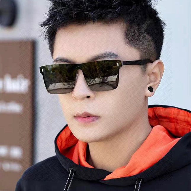 RECTANGULAR FRAME SUNGLASSES G7809 IN METAL