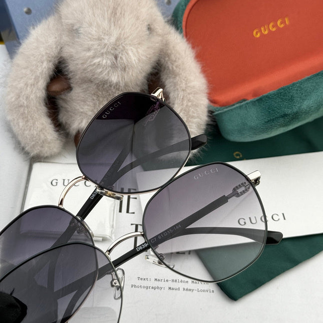 OVERSIZED ROUND FRAME SUNGLASSES G4639 IN METAL