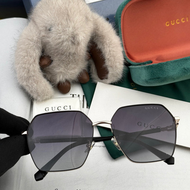 OVERSIZED SQUARE FRAME SUNGLASSES G1639 IN METAL