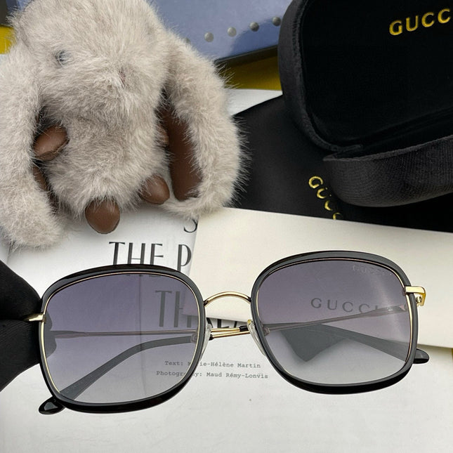 SQUARE FRAME SUNGLASSES G2242 IN ACETATE AND METAL