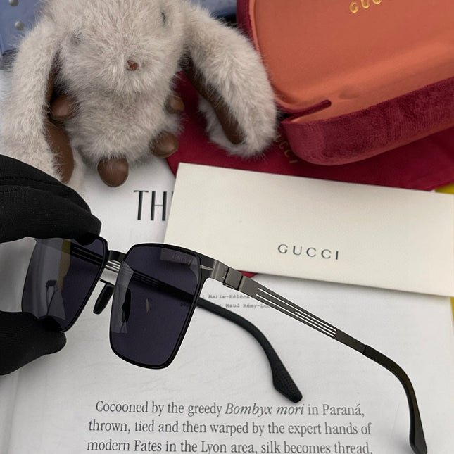 RECTANGULAR FRAME SUNGLASSES 1862 IN METAL