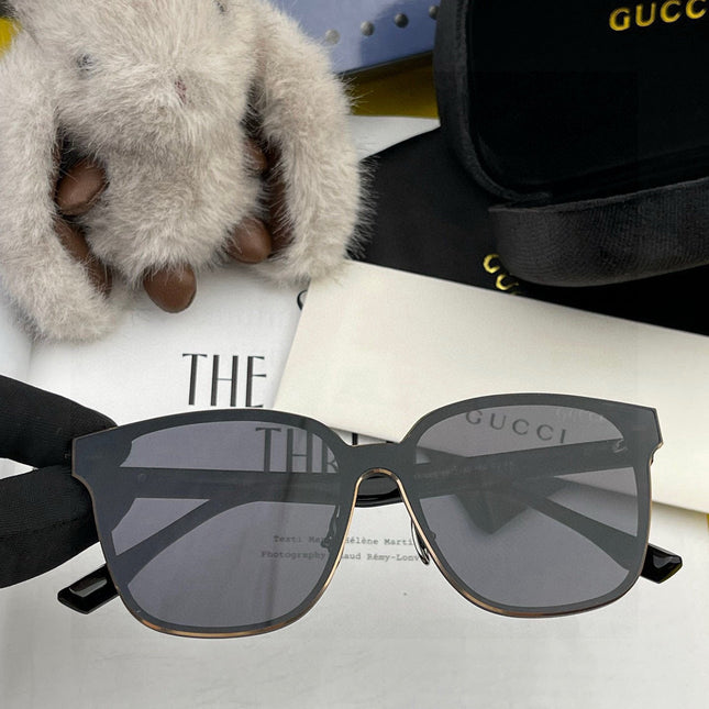 RECTANGULAR FRAME METAL SUNGLASSES G380 IN ACETATE