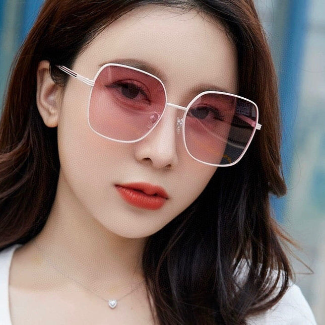 SQUARE FRAME SUNGLASSES G22201 IN METAL