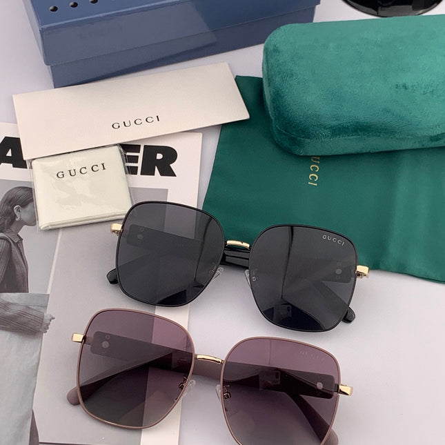 OVERSIZED SQUARE FRAME SUNGLASSES G9388 IN METAL