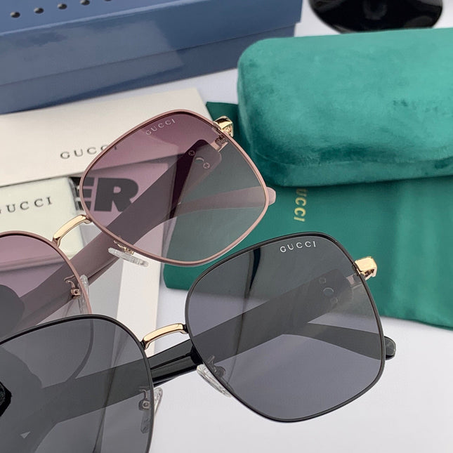 OVERSIZED SQUARE FRAME SUNGLASSES G9388 IN METAL