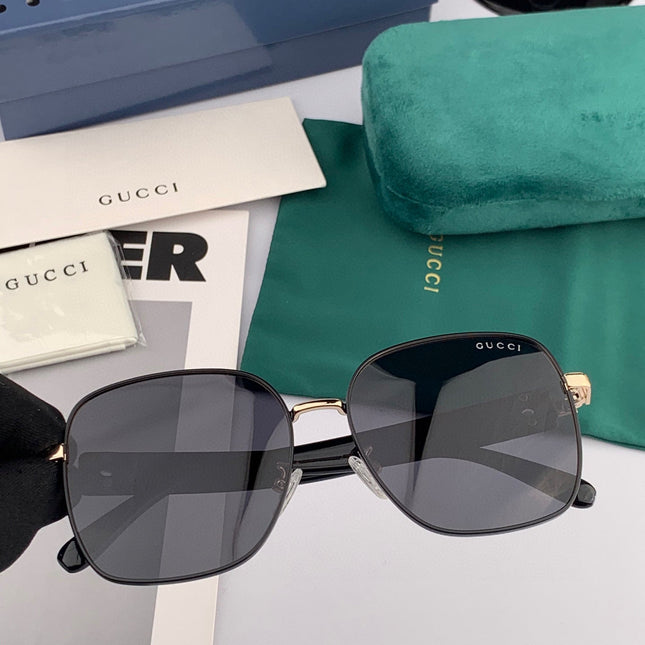 OVERSIZED SQUARE FRAME SUNGLASSES G9388 IN METAL