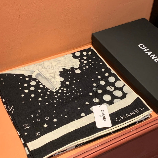 CHANEL 25S SCARF 140 CM IN CASHMERE SILK 941831