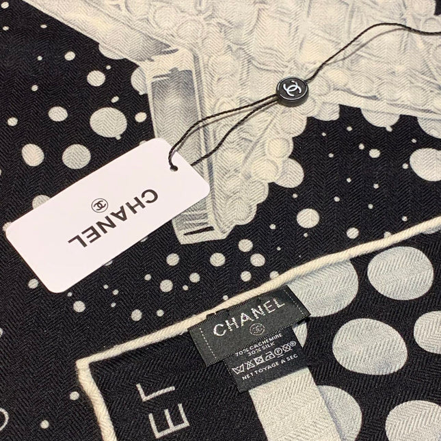 CHANEL 25S SCARF 140 CM IN CASHMERE SILK 941831
