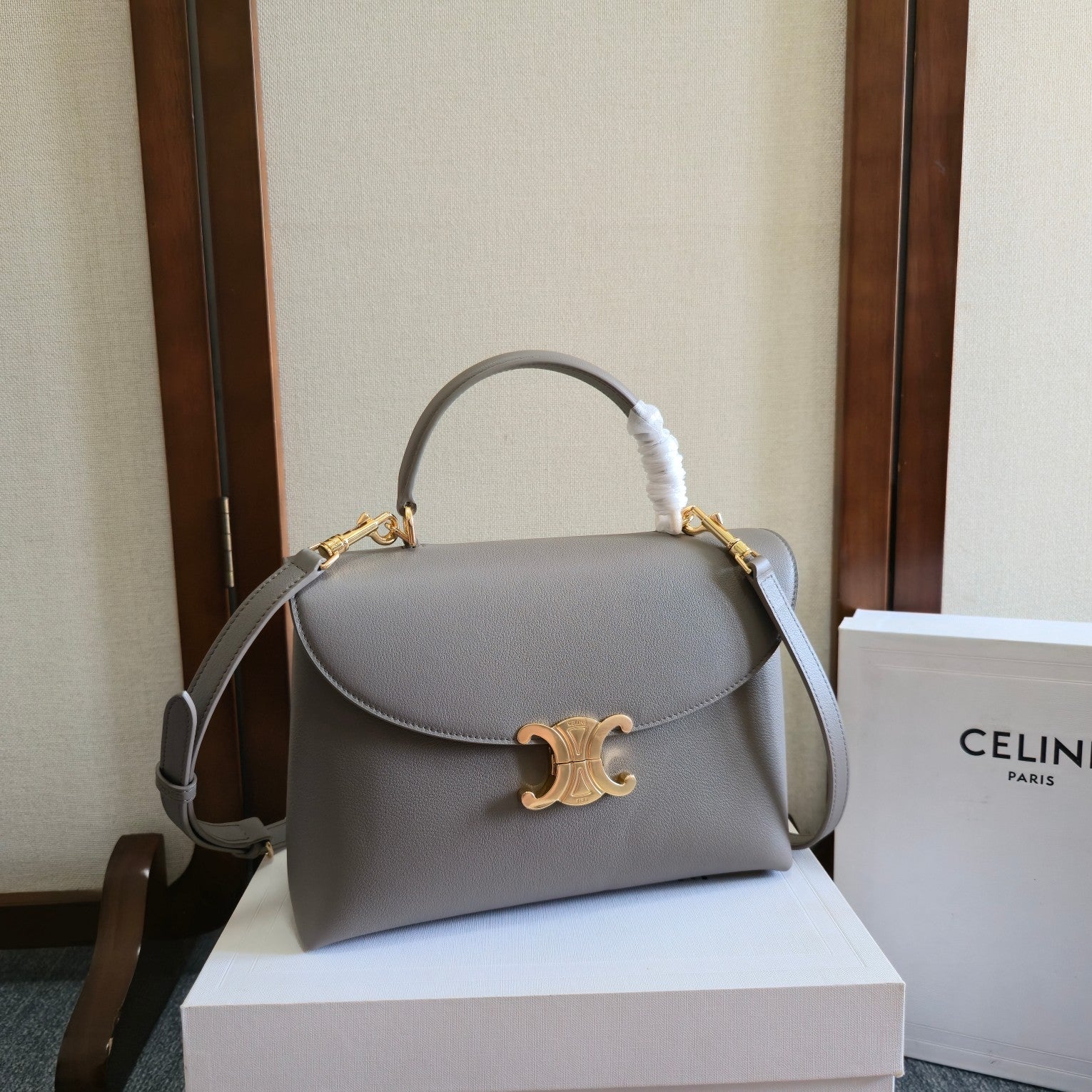 NINO TEEN MEDIUM 25 BAG IN GREY CALFSKIN