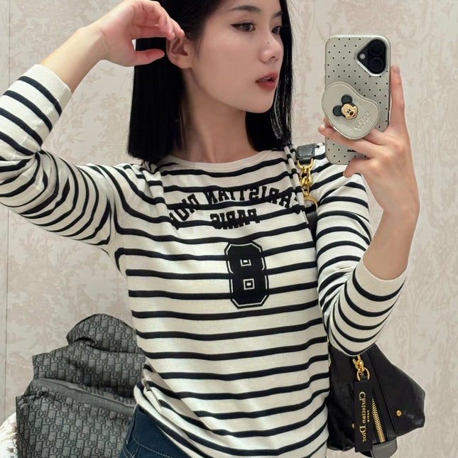 DIOR 25S STRIPED KNITTED SWEATER 765