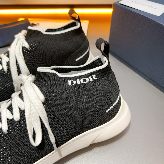 CD B21 LOW TOP KNIT SNEAKER BLACK FABRIC