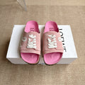 LOEWE 26S LACE-UP FLAT SLIDES IN PINK SUEDE